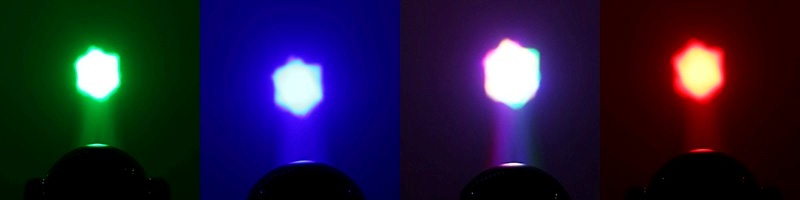 Lighting Effect for 7x40W RGBWZ LED Moving Head Light